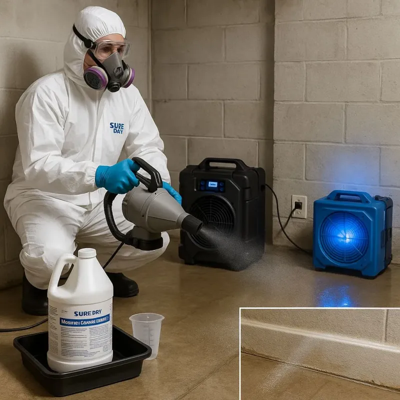 Sanitization and Odor Removal process in Clive, IA
